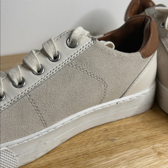 Coach Cream Lace-Up Sneakers - Picture 9 of 11